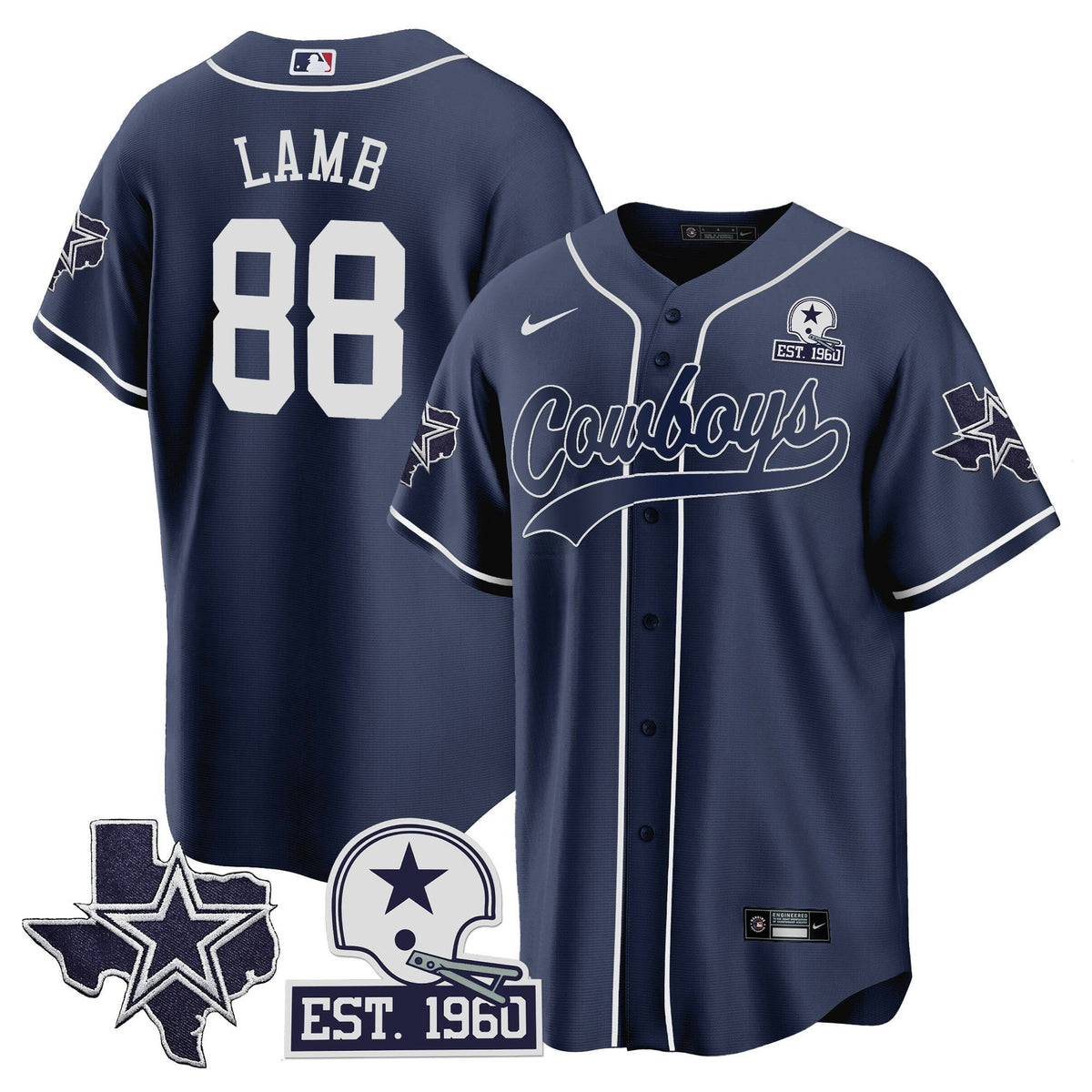 NFL Men’s Texas Patch Jersey