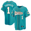 NFL Men’s Tua Tagovailoa Baseball Teal Jersey - Aqua