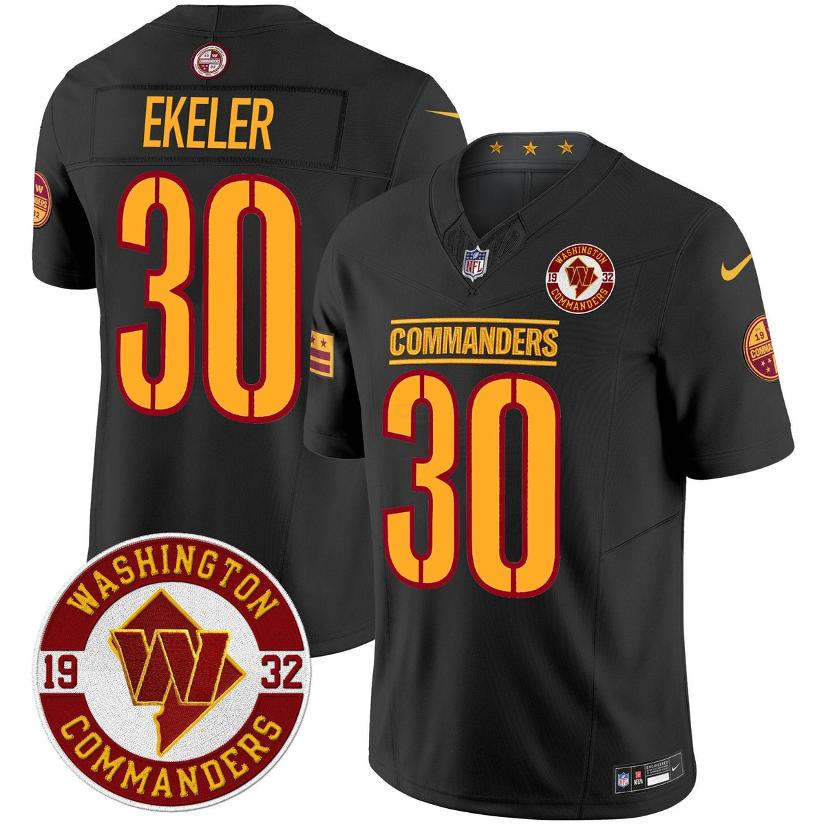 NFL Men’s Washington 2024 Vapor Limited Jersey – Est. 1932 Patch