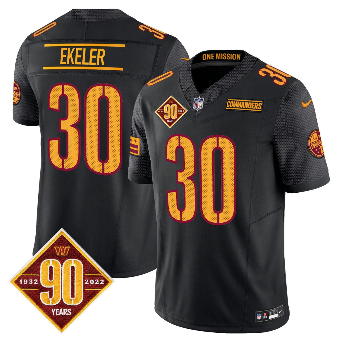 NFL Men’s Washington 90th Anniversary Vapor Limited Jersey V4