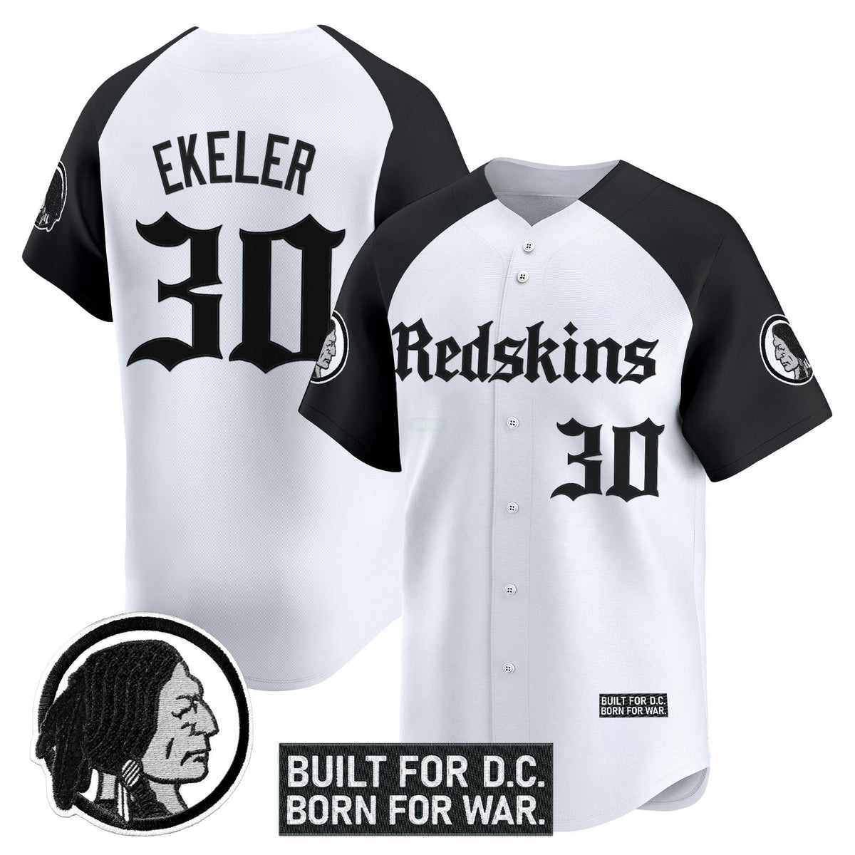 NFL Washington Commanders Men’s Washington Redskins ‘Gothic Capital Edition’ Vapor Jersey
