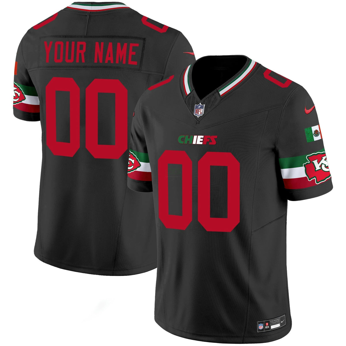 NFL Kansas City Chiefs Mexico Vapor Limited Jersey