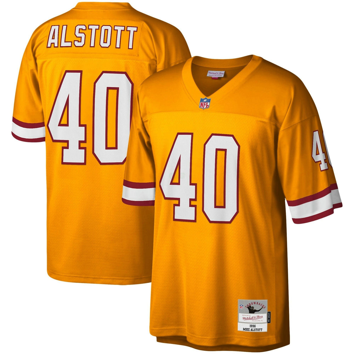 NFL Mike Alstott Tampa Bay Throwback Orange Jersey - Orange