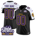 NFL Minnesota King Of The North Patch Throwback Vapor Limited Jersey