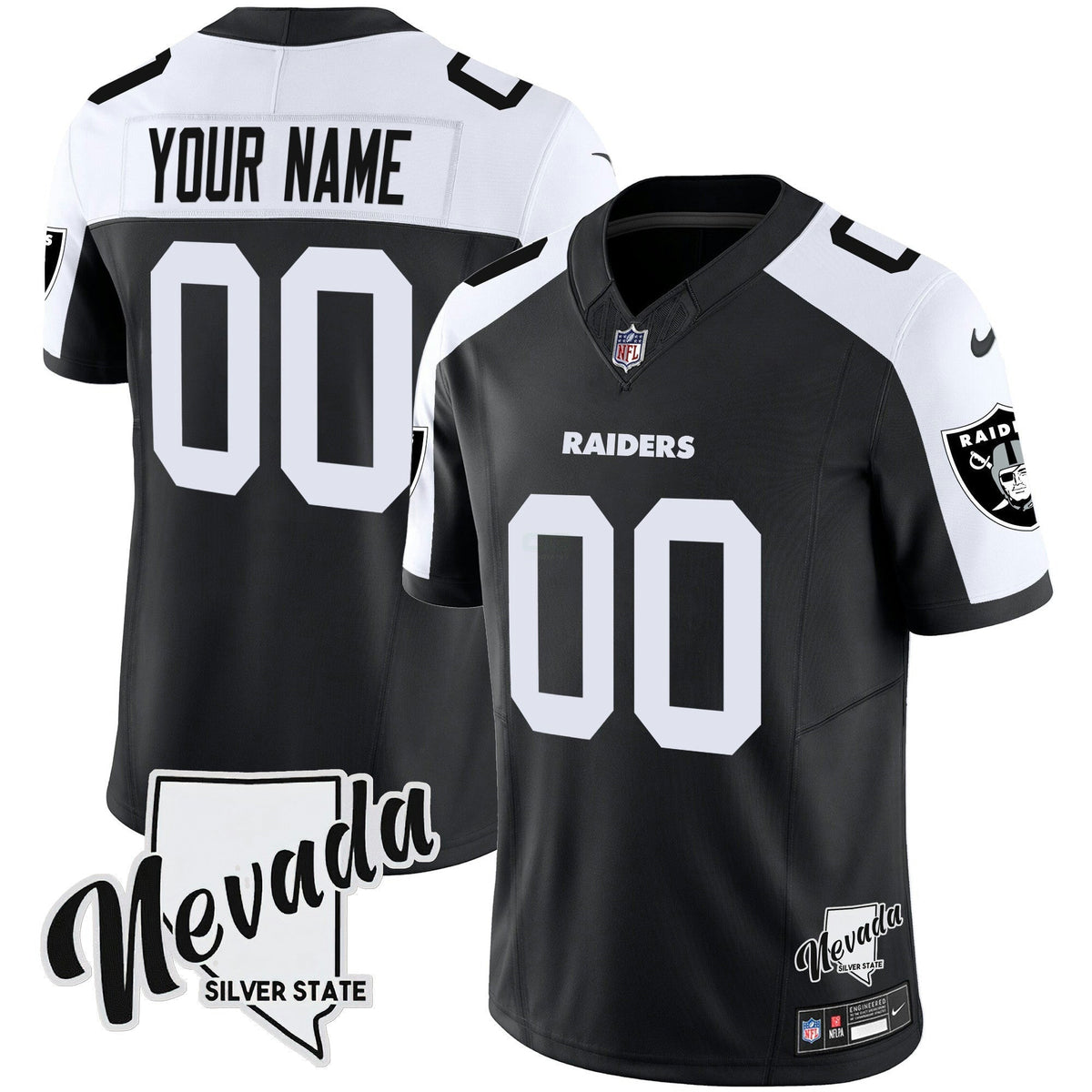 NFL Nevada Silver State Patch Vapor Jersey V2