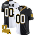 NFL New Orleans White Black Split Jersey - Split