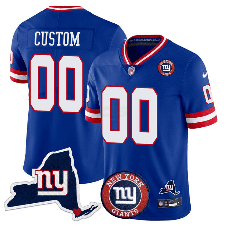 NFL New York State & Logo Patch Limited Jersey