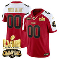 NFL NFC West Champions & Super Bowl LVIII Gold Patch Vapor Jersey