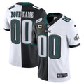 NFL Philadelphia Custom Split Black White Jersey - Split