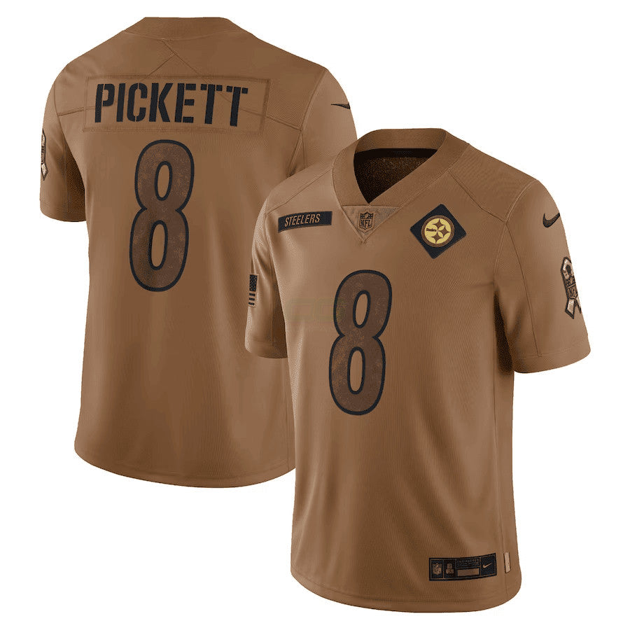 NFL Pittsburgh 2023 Salute To Service Limited Jersey- Marrom