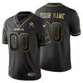 Jersey NFL Black Gold & Black Silver Custom Name and Number – Stitched