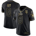 Jersey NFL Ray Guy Inaugural Season Patch White Gold & Black Gold
