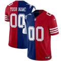 NFL San Francisco Dallas Cowboys Split Jersey - Custom