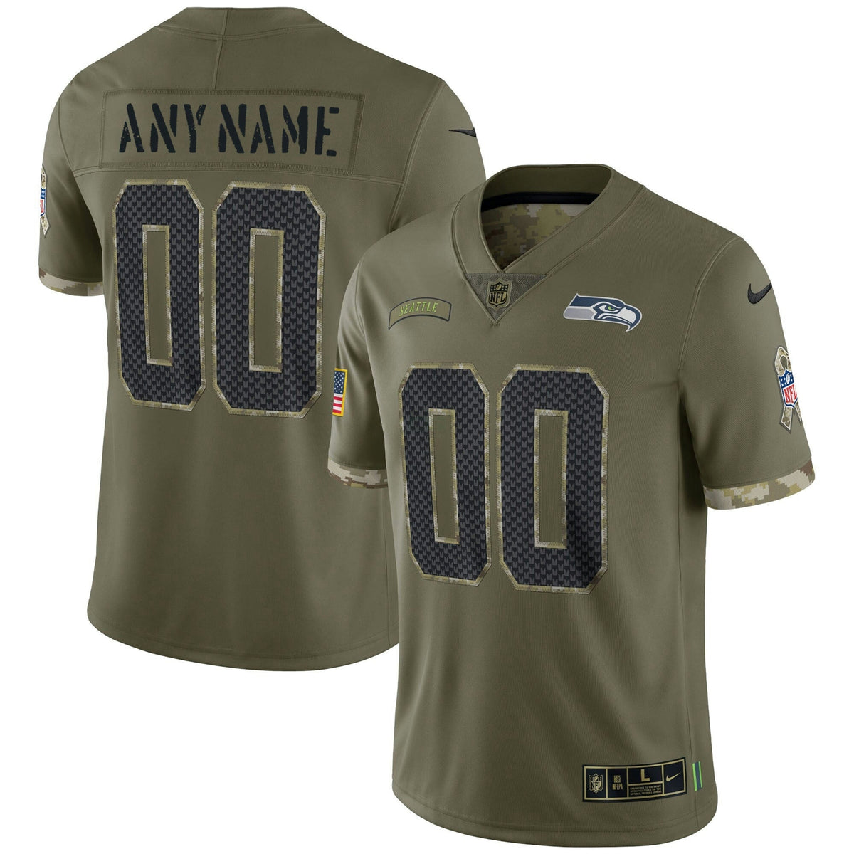 NFL Seattle 2022 Salute To Service Jersey - Salute To Service