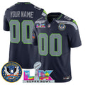 NFL Seattle “Super Bowl LX & United States 250th Patch” Vapor Limited Jersey