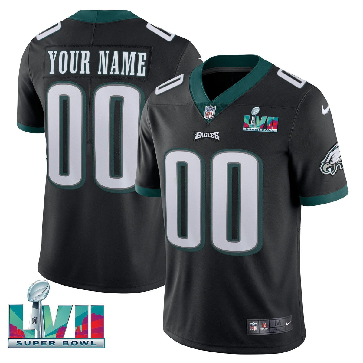 NFL Super Bowl Custom Patch Vapor Jersey