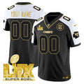 NFL Super Bowl LIX Patch Gold Vapor Limited Jersey