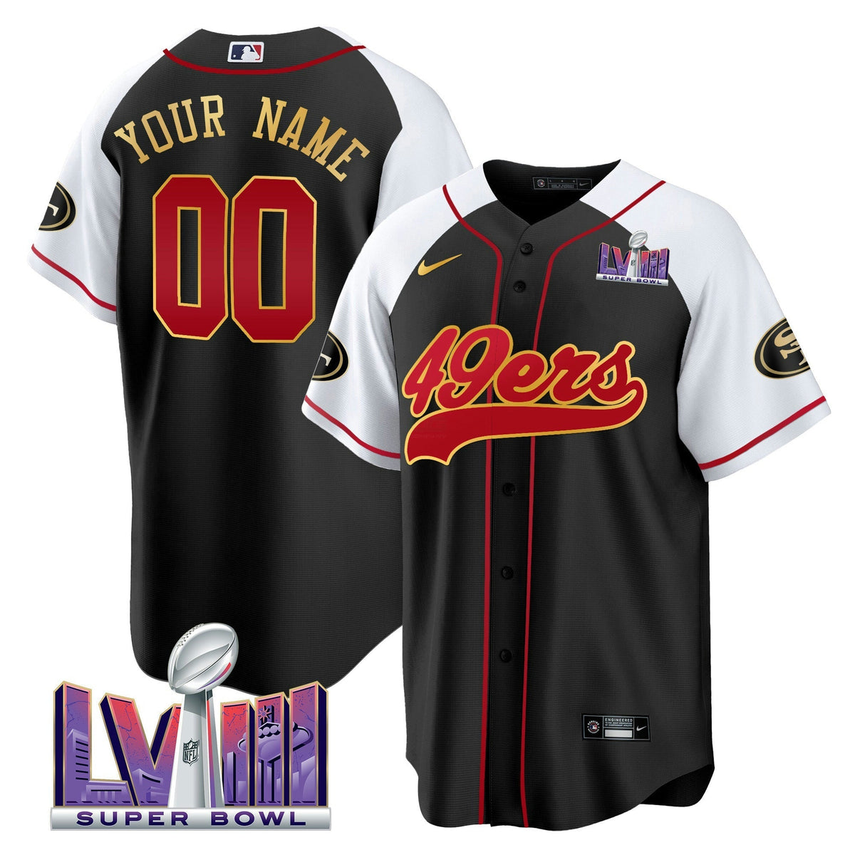 NFL Super Bowl LVIII Patch Jersey