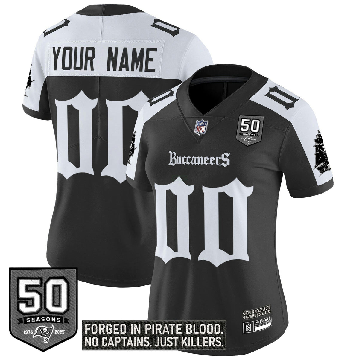 NFL Tampa Bay ‘Gothic Pirate Shadows Edition’ Vapor Limited Jersey