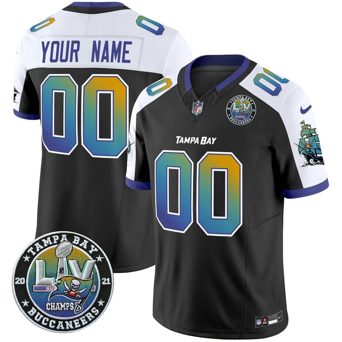 NFL “Tampa City” Super Bowl LIV Patch Vapor Limited Jersey