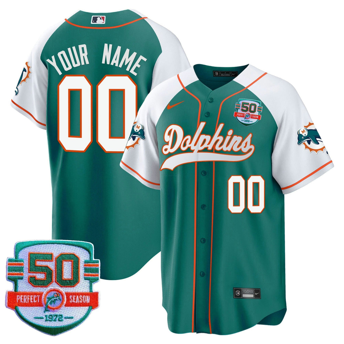 NFL Miami Dolphins Throwback Jersey