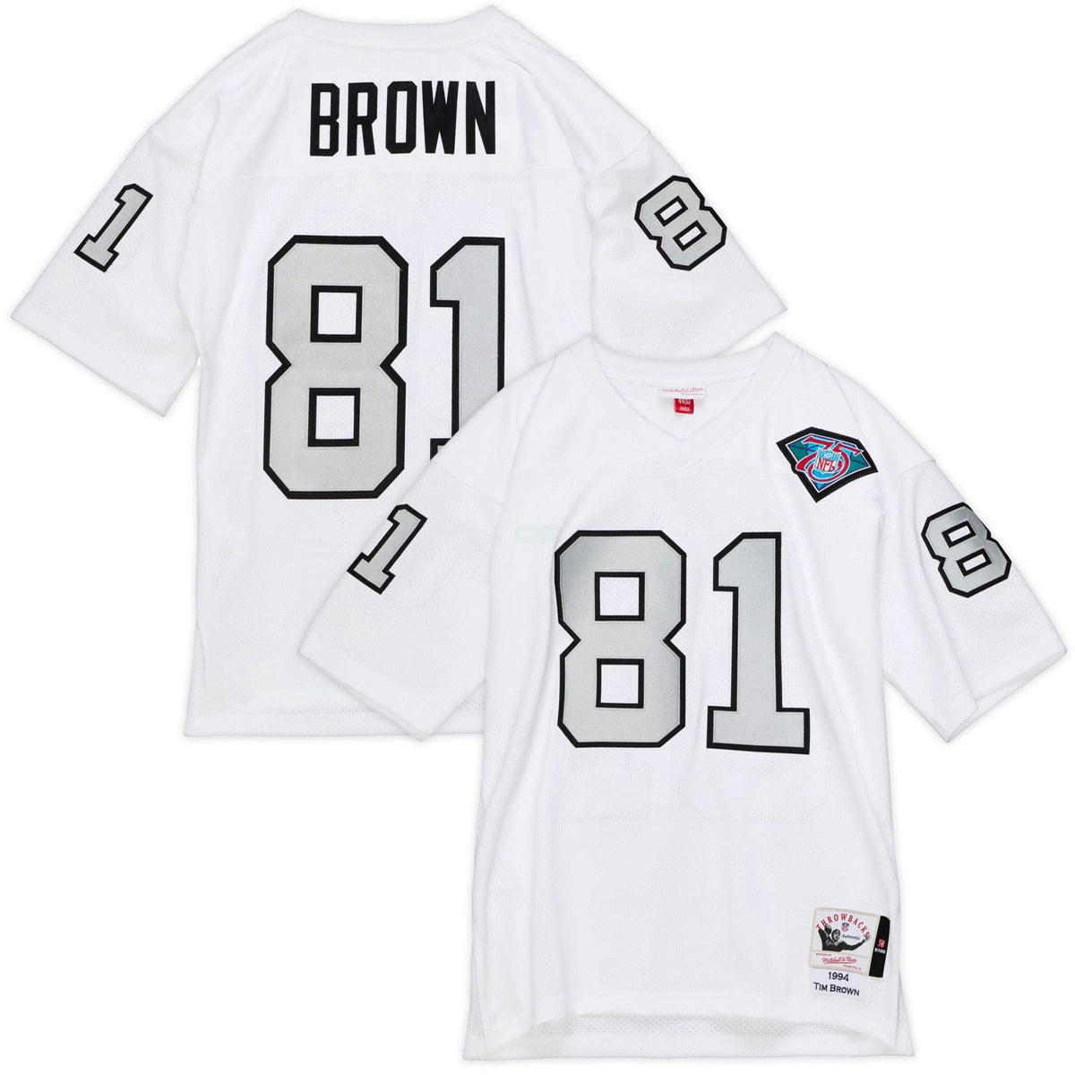 NFL Tim Brown Throwback 1994 Jersey - White