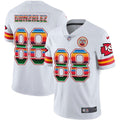 NFL Tony Gonzalez Kansas City Mexico Jersey - Game Player White