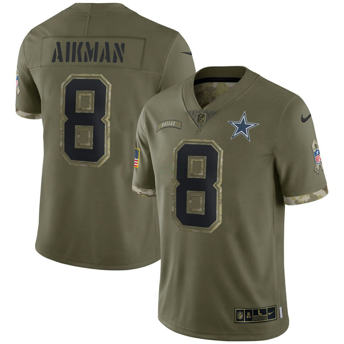 NFL Troy Aikman Dallas Salute To Service Jersey - Salute To Service