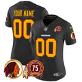 NFL Washington Commanders Washington Redskins 75th Patch Throwback Vapor Limited Jersey