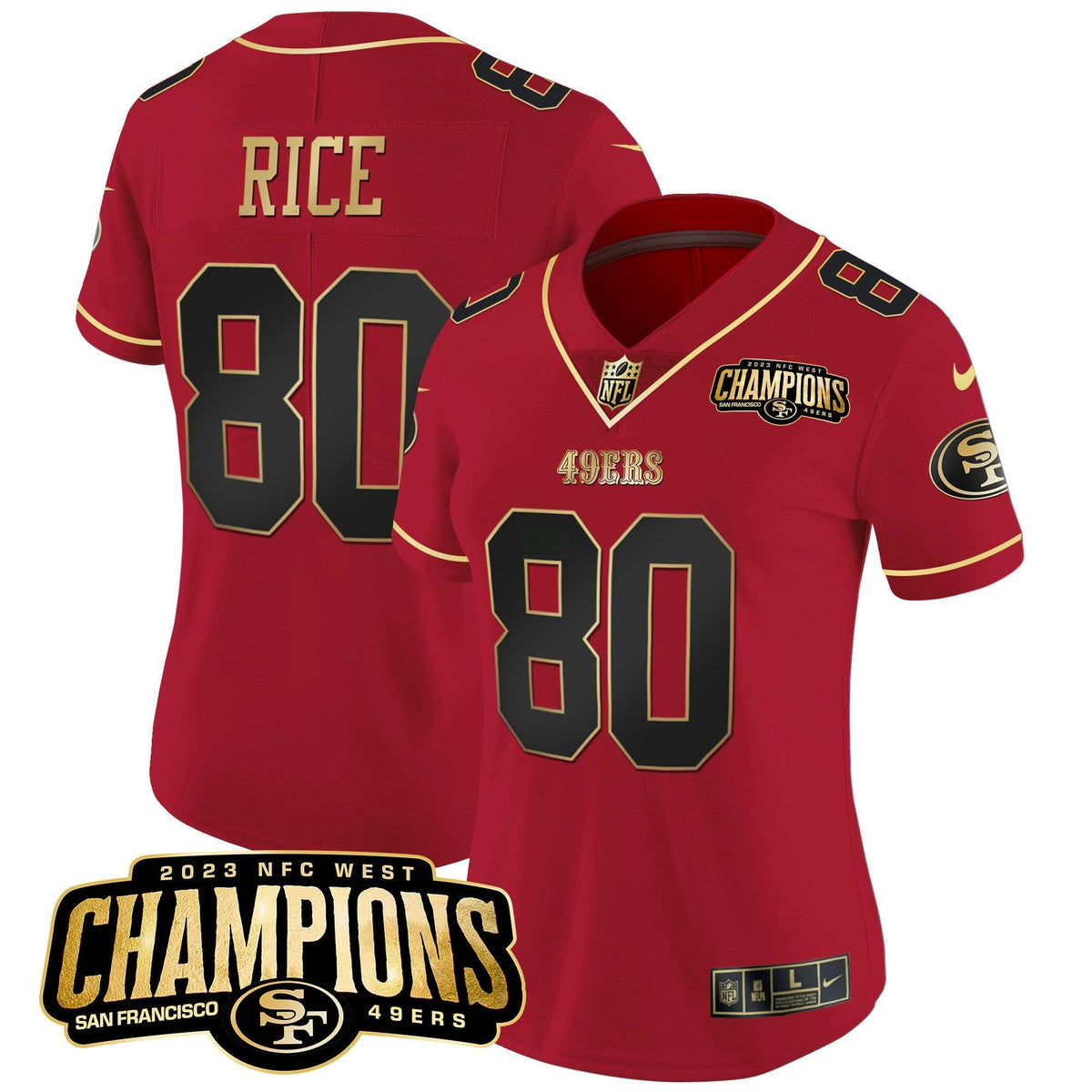 NFL Women’s 2023 NFC West Champions Patch Vapor Jersey V2