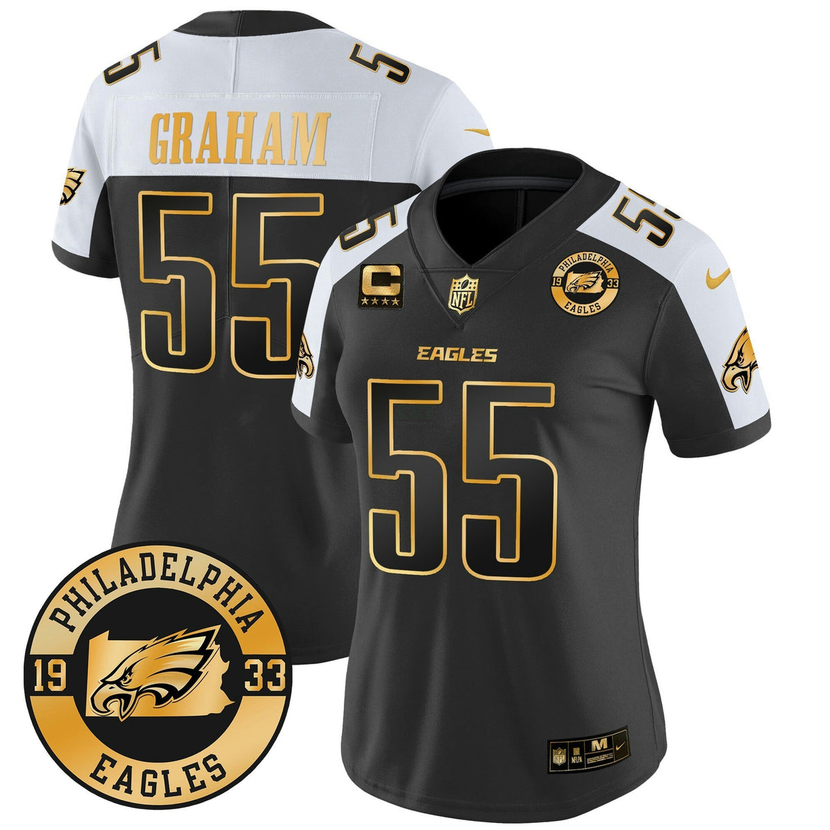 NFL Women’s 2024 Gold Vapor Limited Jersey – Est. 1933 Patch