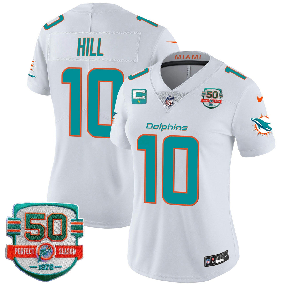 NFL Women’s 50th 1972 Perfect Season Patch Vapor Jersey