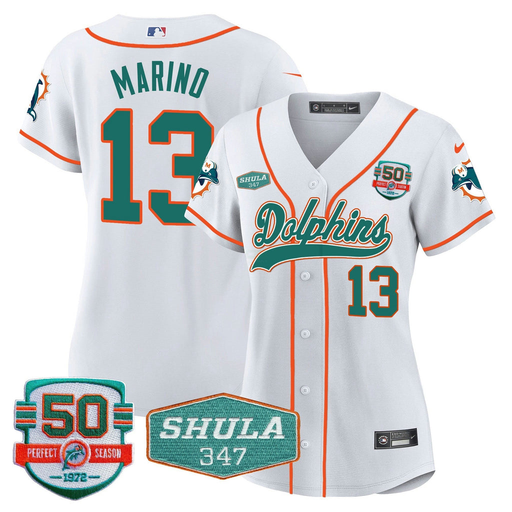 NFL Women’s 50th & Don Shula 347 Memorial Patch Jersey