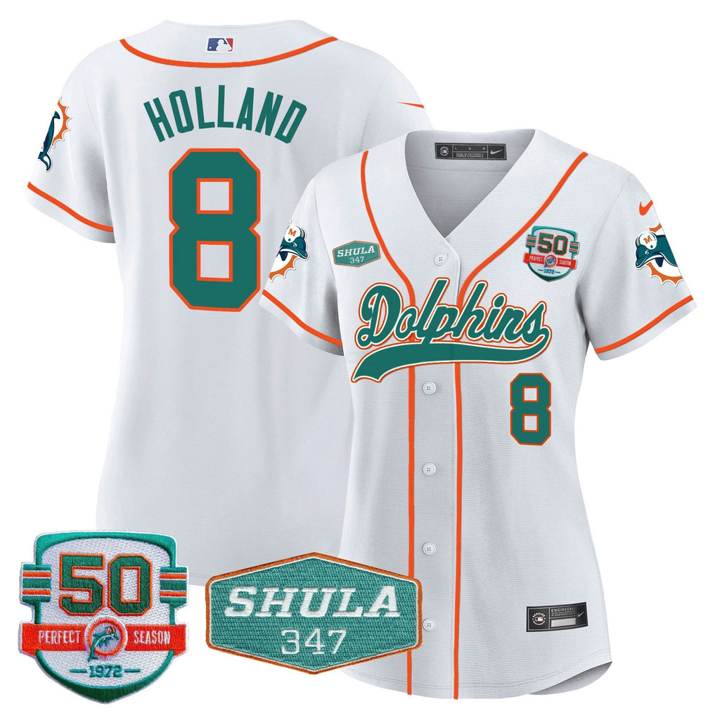 NFL Women’s 50th & Don Shula 347 Memorial Patch Jersey