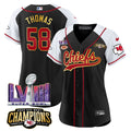 NFL Women’s AFC West Champions & Super Bowl LVIII Patch Jersey