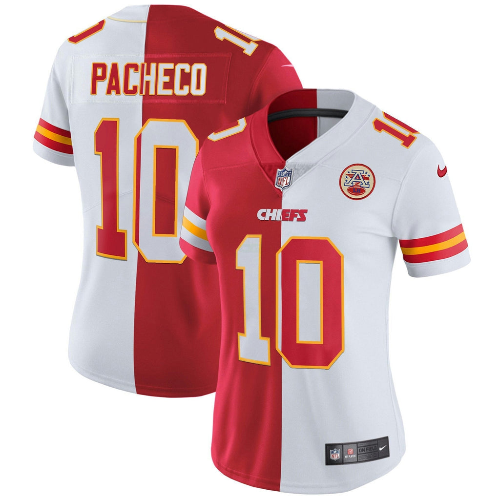 Jersey NFL Kansas City Chiefs Women’s White Gold & Black Gold