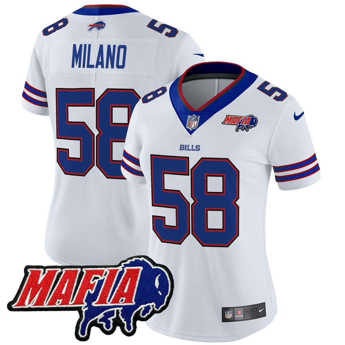 NFL Women’s Buffalo 2025 Mafia Patch Vapor Limited Jersey