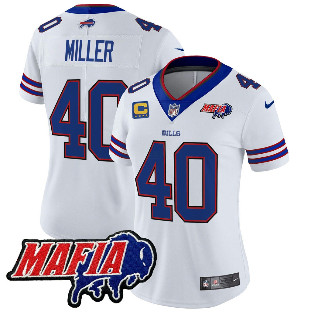 NFL Women’s Buffalo 2025 Mafia Patch Vapor Limited Jersey