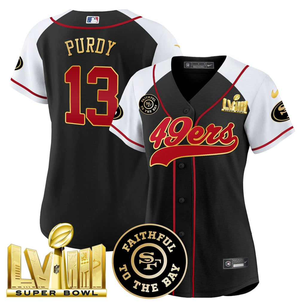 NFL Women’s Faithful & Super Bowl LVIII Gold Patch Jersey