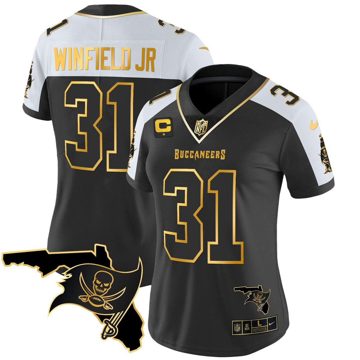 NFL Women’s Florida Patch Vapor Gold Jersey
