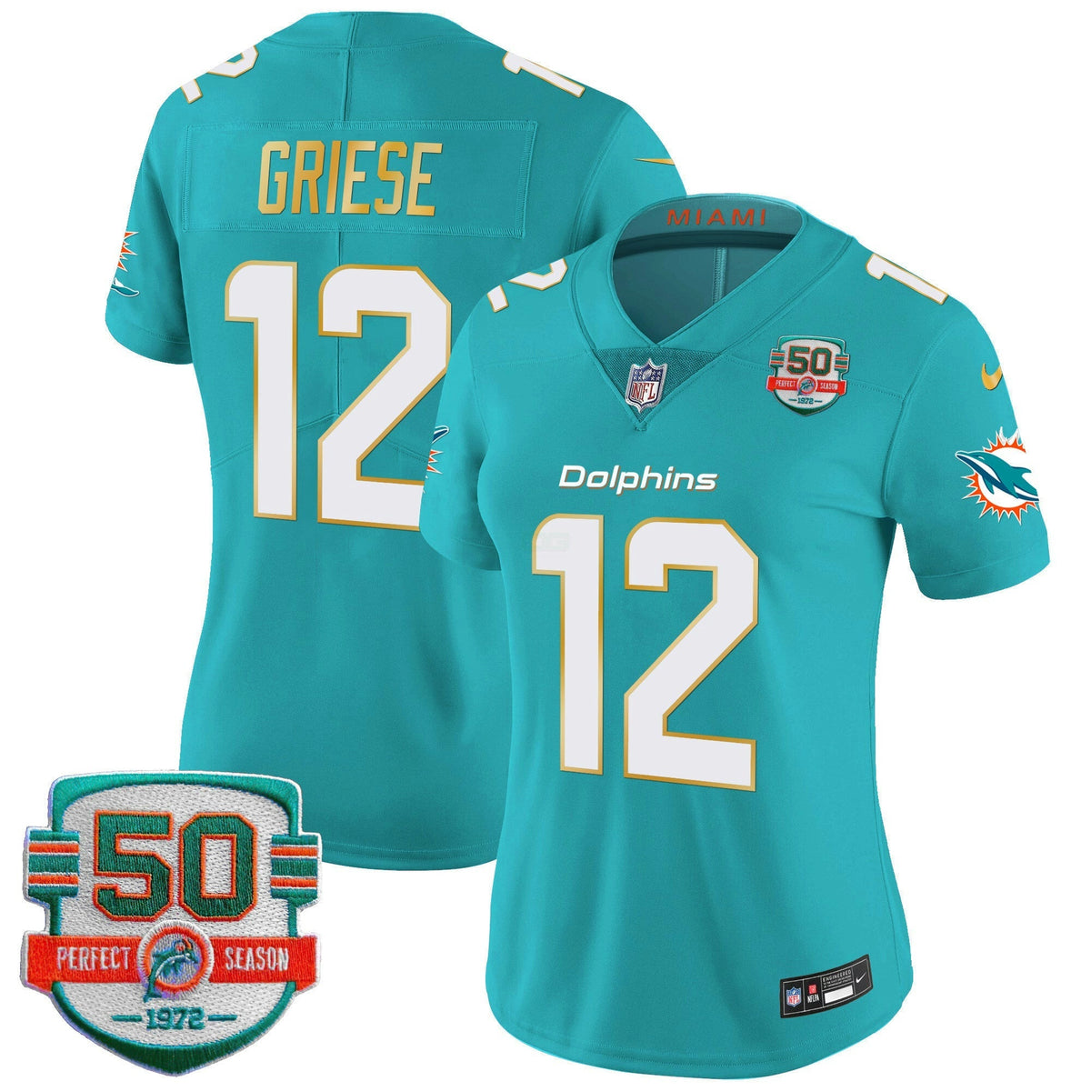 NFL Women’s Gold Trim Vapor Limited Jersey