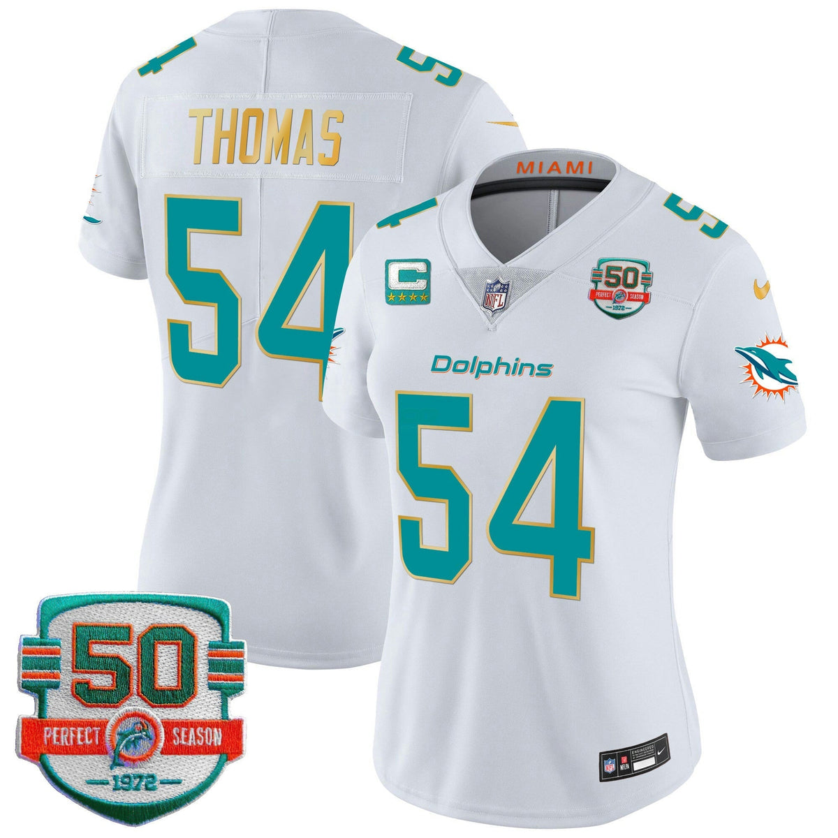 NFL Women’s Gold Trim Vapor Limited Jersey