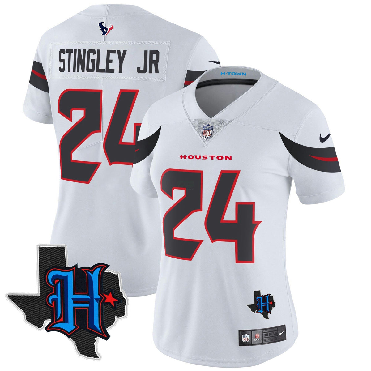 NFL Women’s Houston 2024 Texas Patch Vapor Limited Jersey