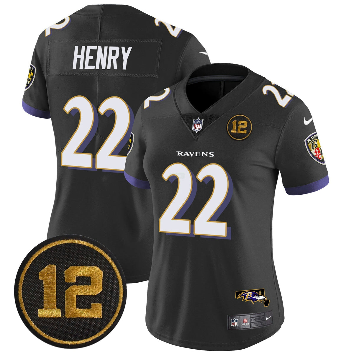 NFL Women’s Jacoby Jones Patch Vapor Limited Jersey