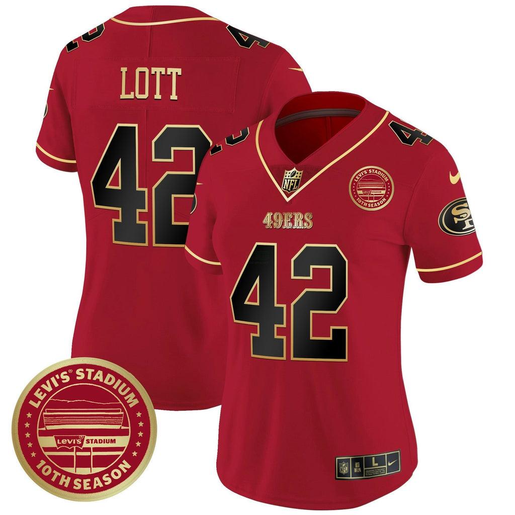 NFL Women’s Levi’S Stadium 10th Season Patch Vapor Limited Jersey
