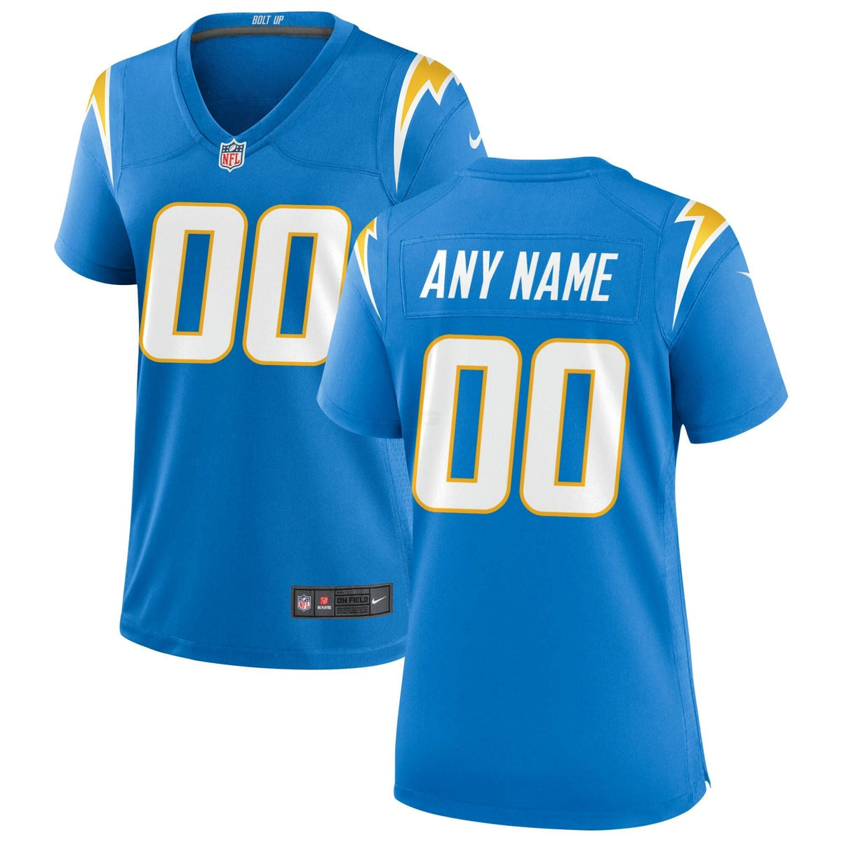 NFL Women’s Los Angeles Powder Blue Custom Game Jersey - Powder Blue