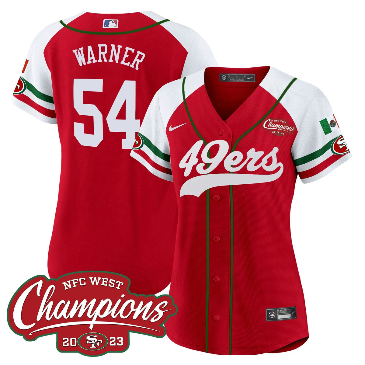 NFL Women’s Mexico 2023 NFC West Champions Jersey