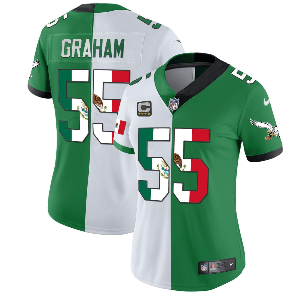 NFL Women’s Mexico Gold & Kelly Vapor Jersey