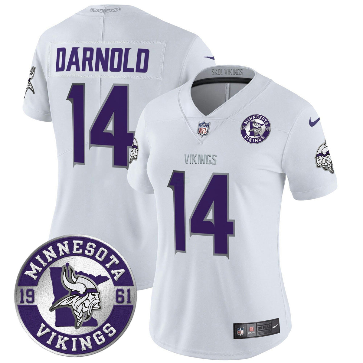 NFL Women’s Minnesota 2024 Vapor Limited Jersey – Est. 1961 Patch