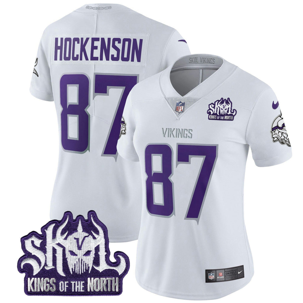 NFL Women’s Minnesota 2024 Winter Warrior Skol Patch Vapor Limited Jersey